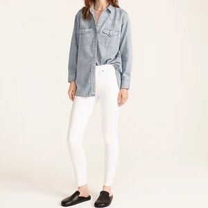 New J. Crew Toothpick Stretch Denim, Ecru color, Spring 2017